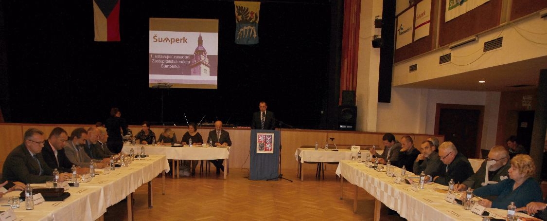 ustavující zasedání zastupitelstva v Šumperku