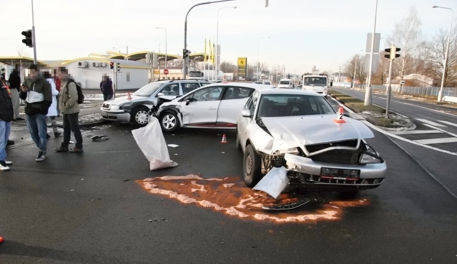 DN Šumperk na křižovatce ulic Žerotínova a Jesenická