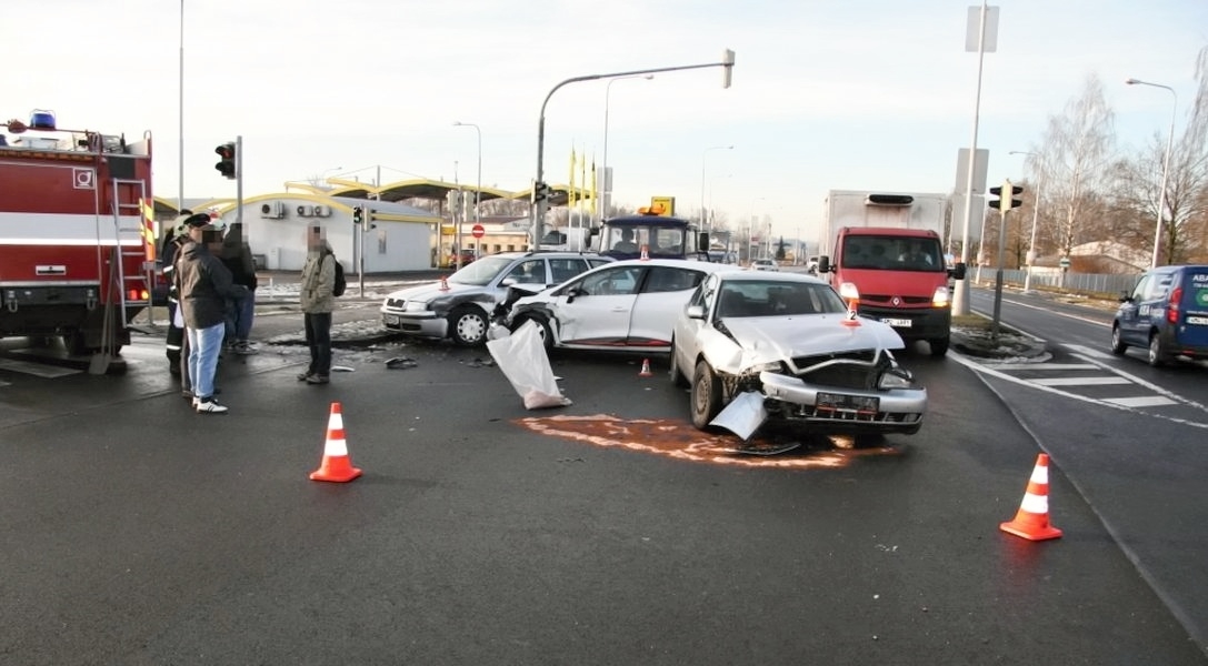 DN Šumperk na křižovatce ulic Žerotínova a Jesenická