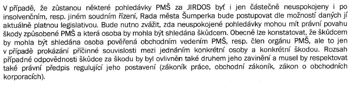 citace z odpovědi Z. Brože - předsedy PMŠ, kterou zveřejnil zastupitel Tomáš Menšík zdroj:Tomáš Menšík