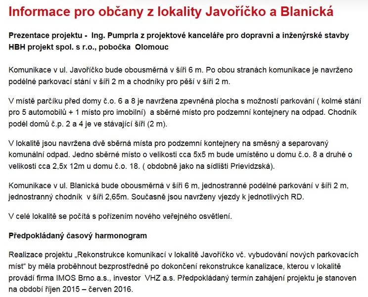 informace pro obytele zdroj: mus