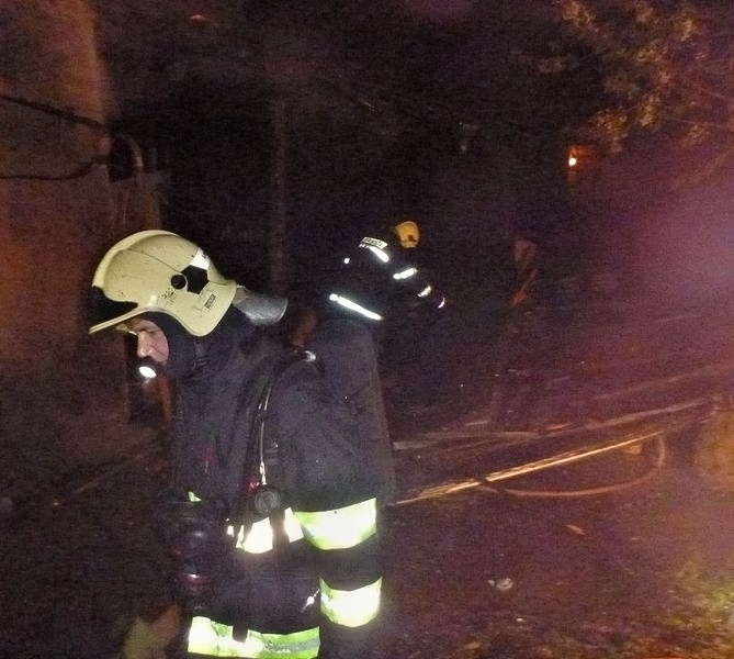 Chromeč - požár přístřešku zdroj foto: HZS Ok