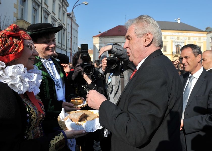 prezident Miloš Zeman při návštěvě Olomouckého kraje 2014 zdroj foto: Ol.k.