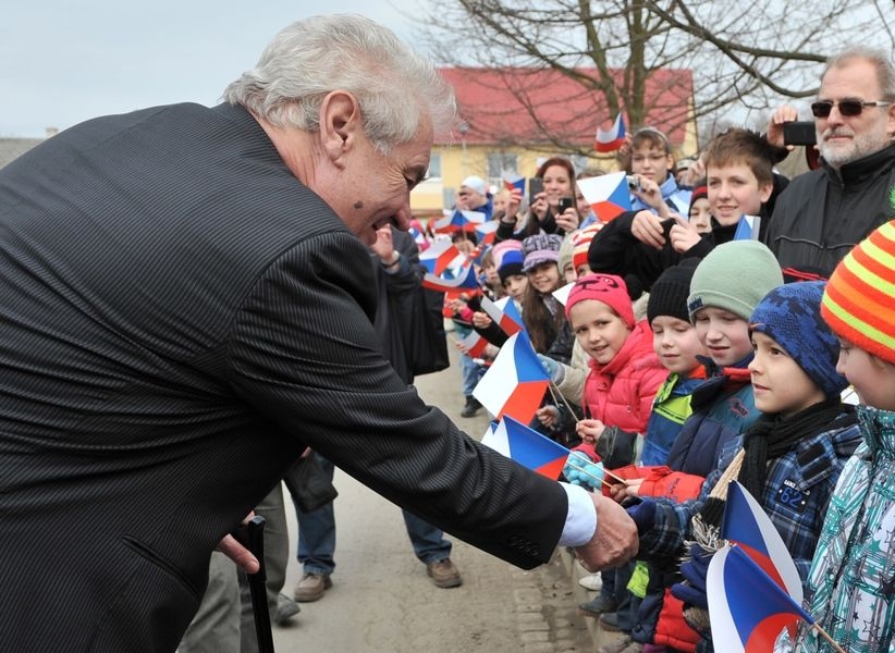 prezident Miloš Zeman při návštěvě Olomouckého kraje 2014 zdroj foto: Ol.k.