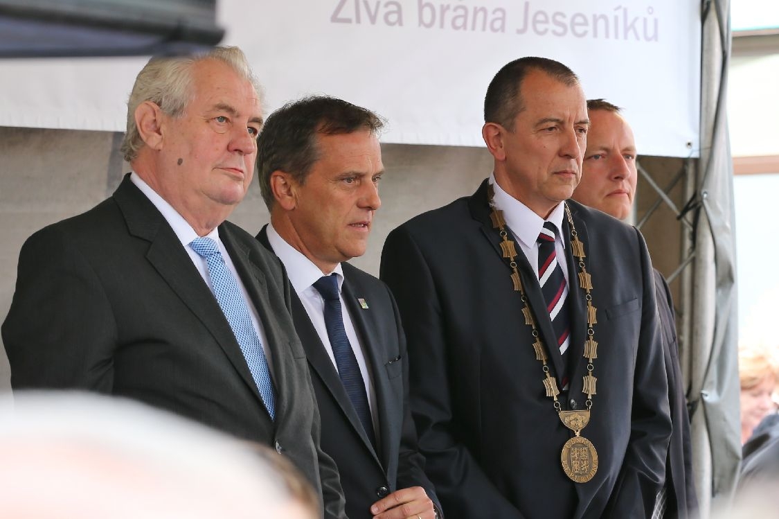 Prezident Miloš Zeman v Šumperku foto: sumpersko. net