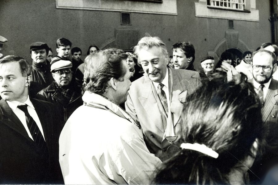 prezident Václav Havel v Šumperku zdroj foto: mus