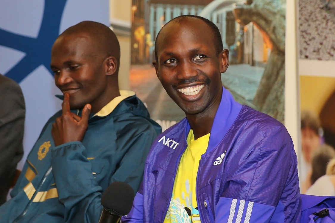 Wilson Kipsang a Stephen Kiprotich foto: sumpersko.net