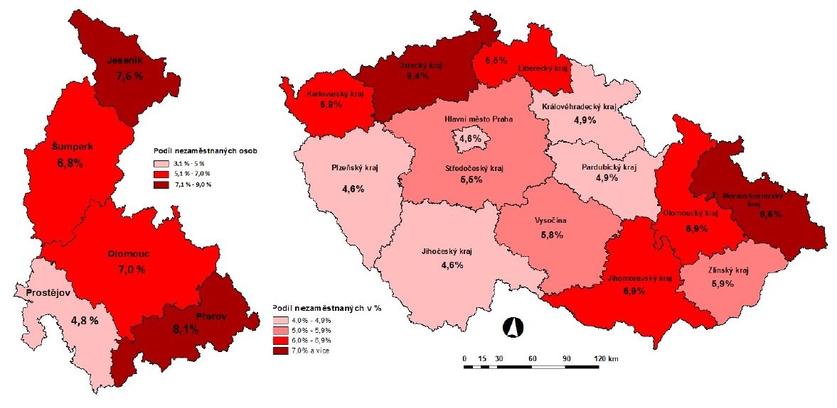 mapa zdroj: UP Olk