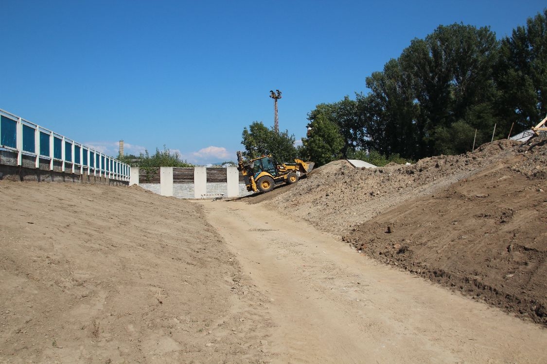 Skatepark Šumperk - staveniště v září foto: sumpersko.net