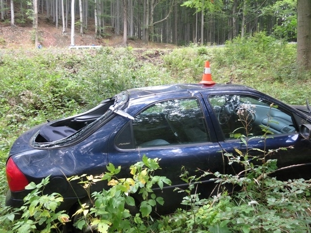 DN před obcí Bělá zdroj foto: PČR