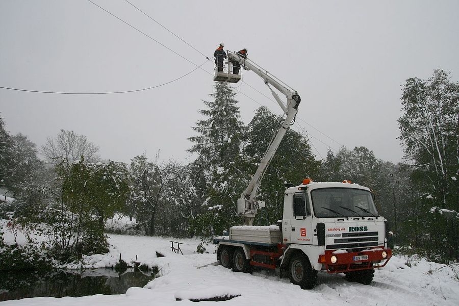 oprava poruchy sníh zdroj foto: V. Sobol