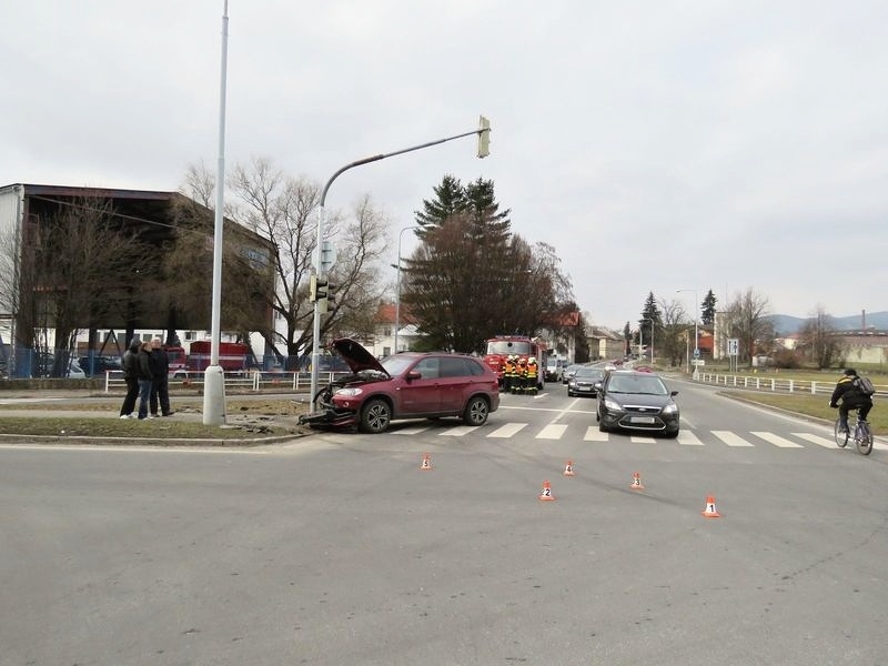 DN na křižovatce ulic Jesenická a Žerotínova zdroj foto: PČR