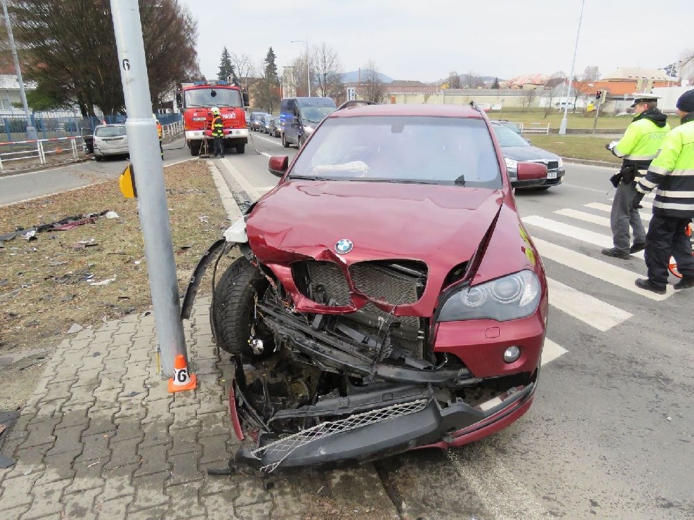 DN Šumperk - křižovatka ulic Jesenická a Žerotínova zdroj foto: PČR