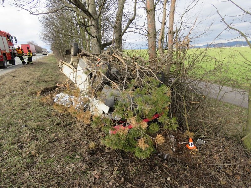 DN na dálnici mezi Olomoucí a Mohelnicí zdroj foto: PČR