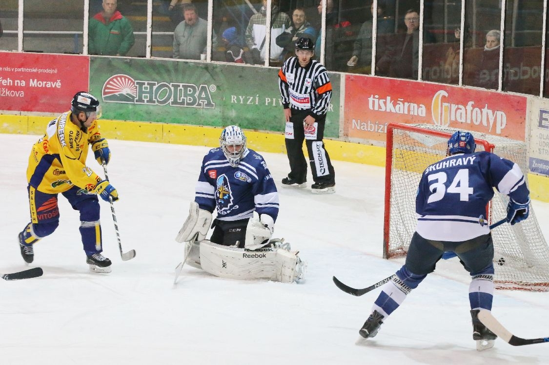 Šumperk vs Kladno - Aleš Holík upravuje na 1:0 foto: sumpersko.net