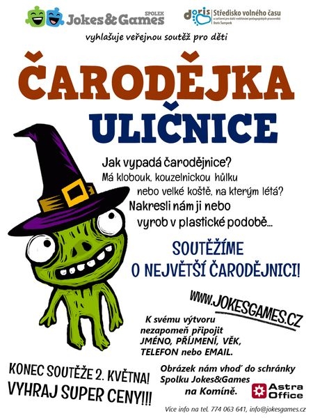 soutěž Čarodějka uličnice zdroj: J. Gloza