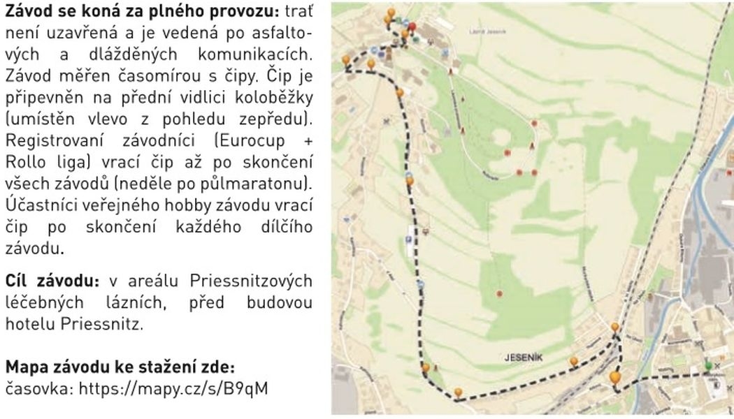 trasa Kostka Cup Jeseník zdroj: V. Janků