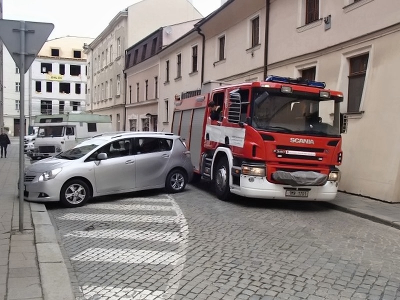 Olomouc - hasiči kontrolovali průjezdnost ulic zdroj foto: HZS Olk