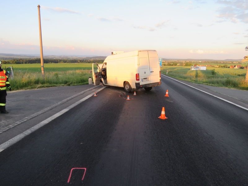 DN Mohelnicko v křižovatce na obec Podolí a Křemačov zdroj foto: PČR