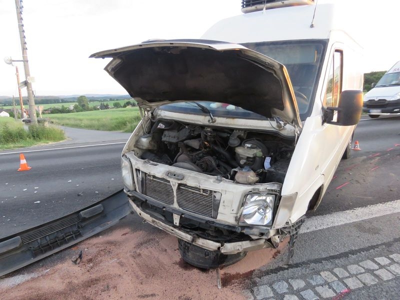 DN Mohelnicko v křižovatce na obec Podolí a Křemačov zdroj foto: PČR