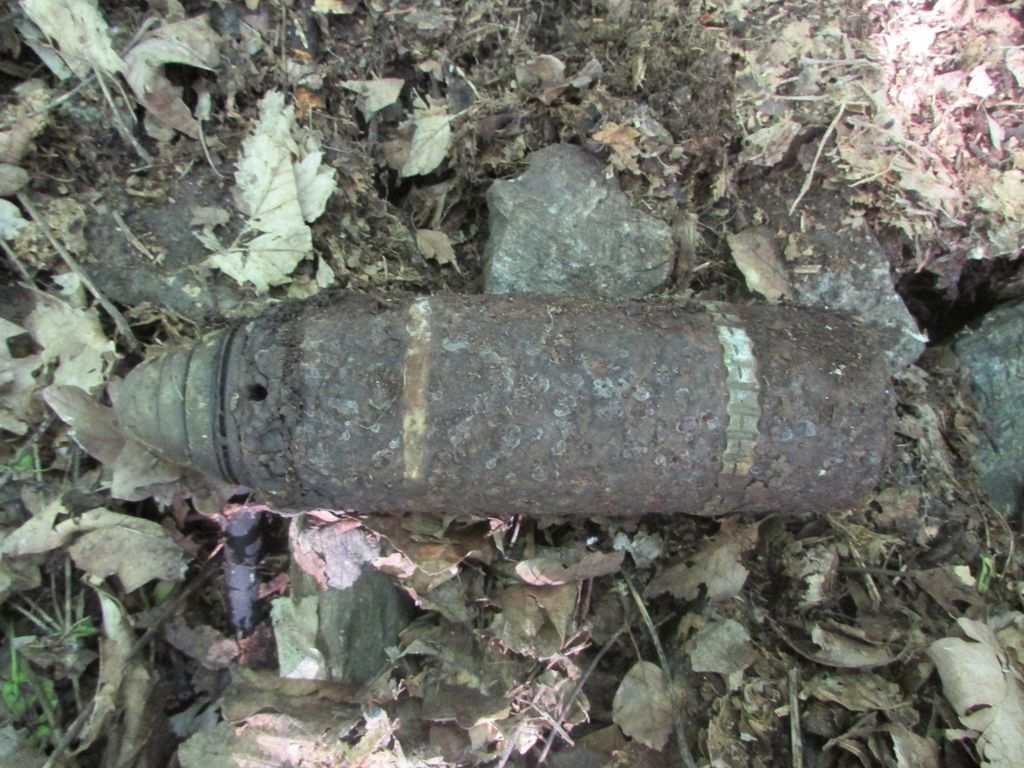 Oskava, místní část Třemešek - nevybuchlá munice zdroj foto: PČR