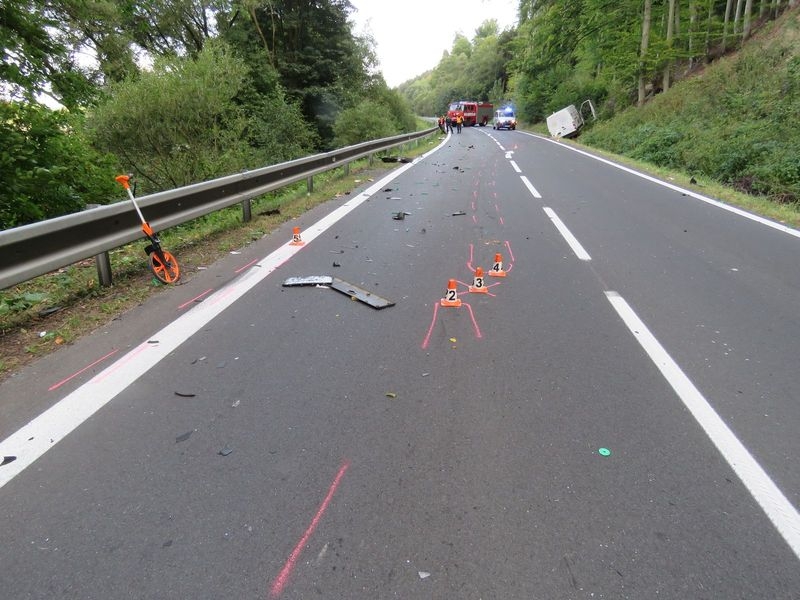 DN za obcí Olšany ve směru na Bludov zdroj foto: PČR