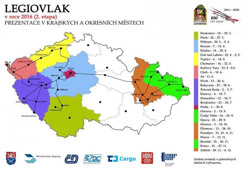 Legiovlak poprvé přijíždí do Olomouckého kraje zdroj foto: Olk