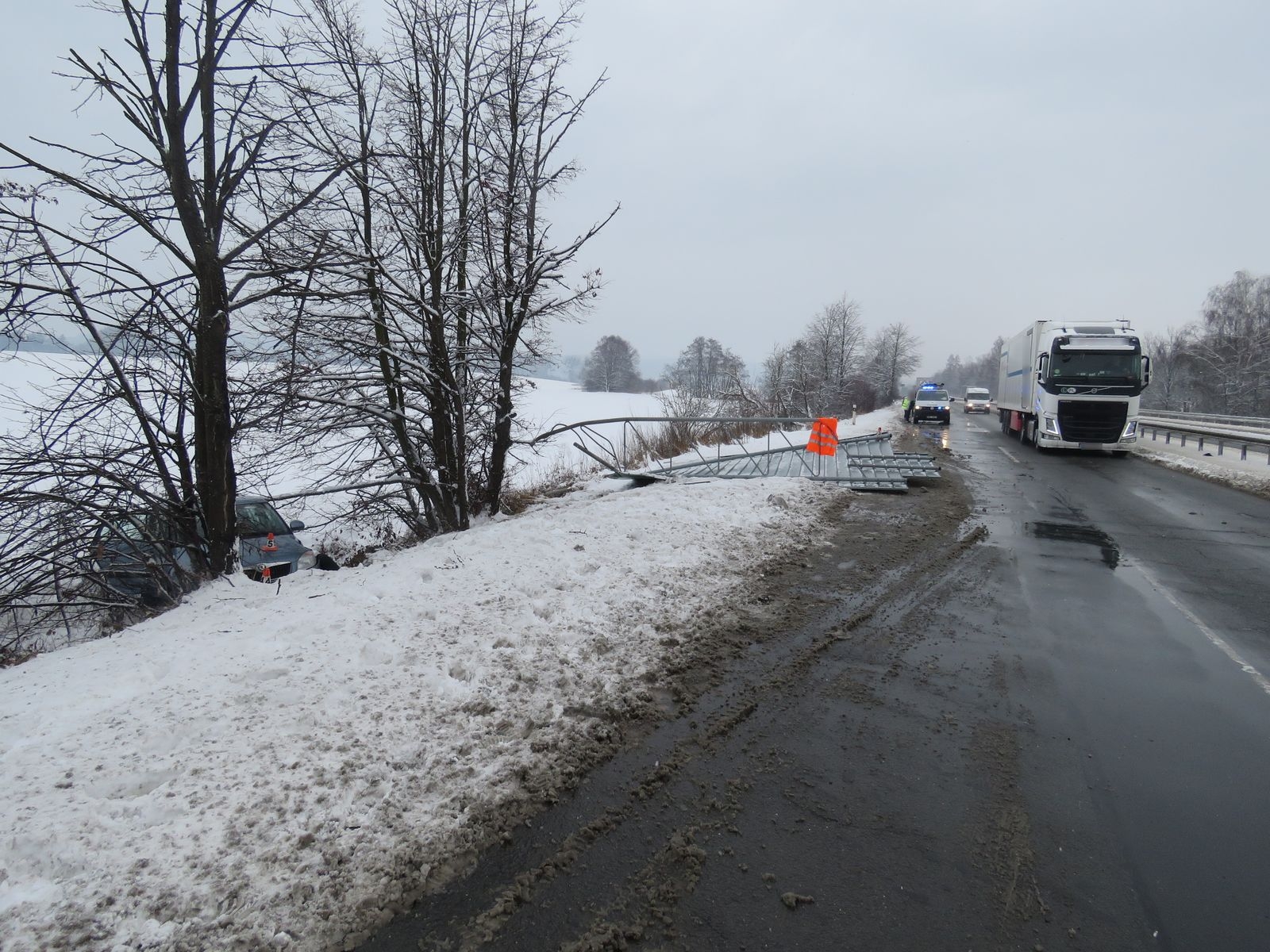 DN na silnici I/35 zdroj foto: PČR