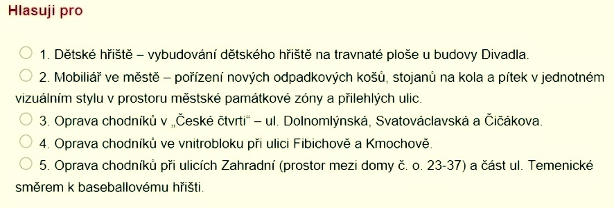 ANKETA - participativní rozpočet zdroj: mus