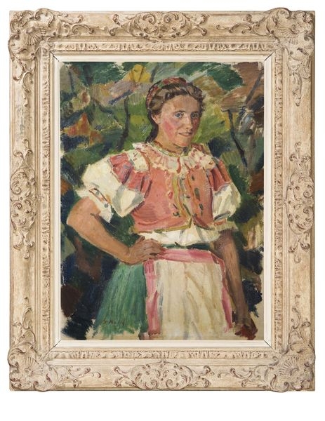 Gustáv Malý, Dívka v kroji, prodáno v aukci Dorothea za 290 tisíc korun zdroj foto: Dorotehum
