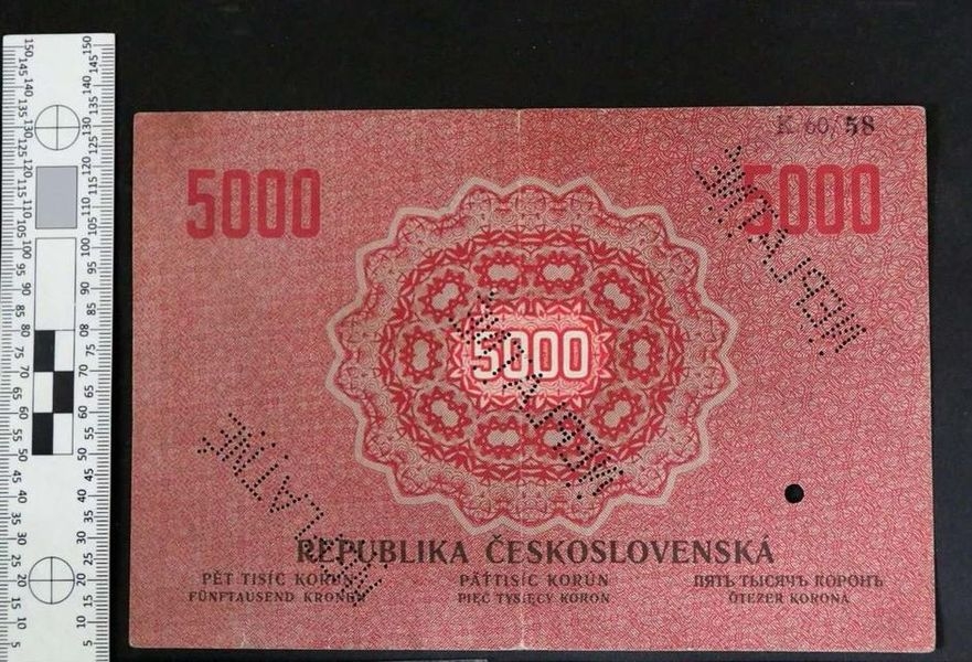 historická bankovka zdroj foto: PČR