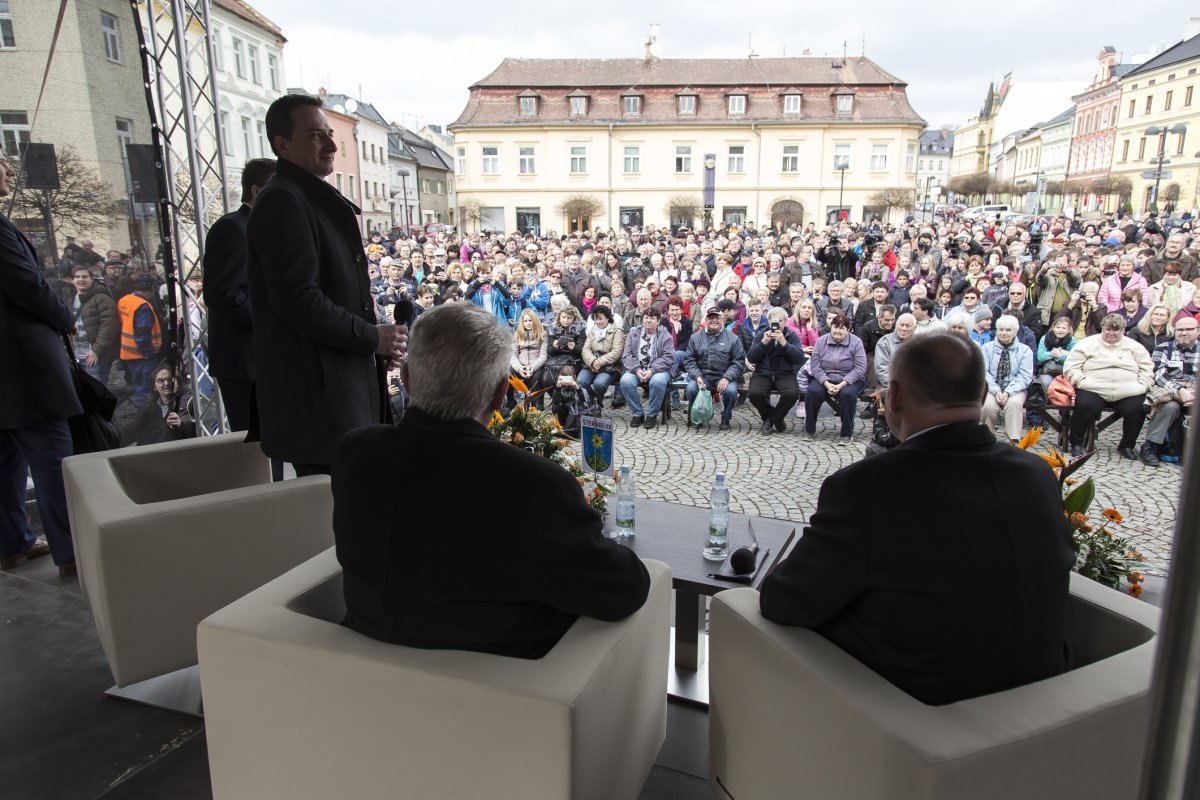 Prezident Miloš Zeman v Olomouckém kraji zdroj foto: OLK