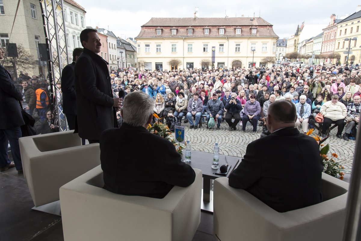 Prezident Miloš Zeman v Olomouckém kraji zdroj foto: OLK