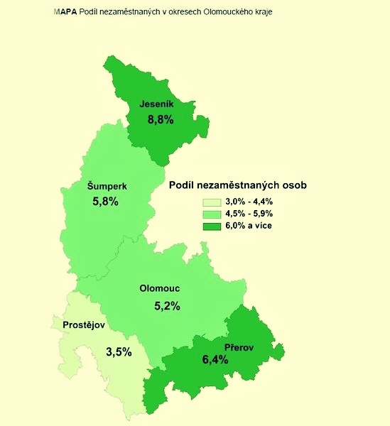 mapa zdroj: ÚP Olk.