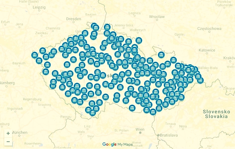 mapa všech obcí s rozšířenou působností zdroj: MD