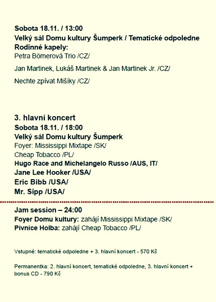 Blues Alive 2017 - program zdroj: DK