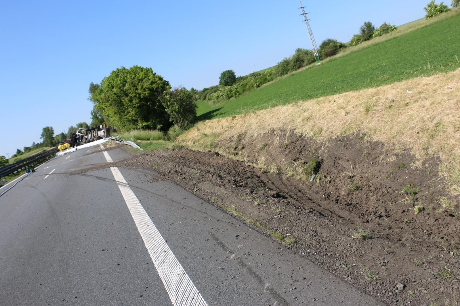 DN D 46 ve směru od Olšan u Prostějova zdroj foto: HZS Olk