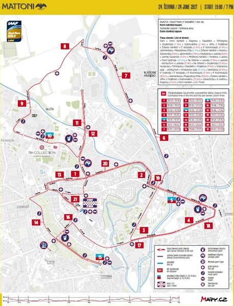 mapa závodu zdroj: RunCzech