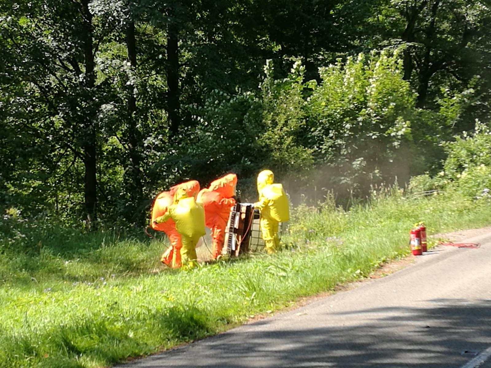 Hasiči na Šumpersku likvidovali uniklou nebezpečnou látku zdroj foto: HZS Olk