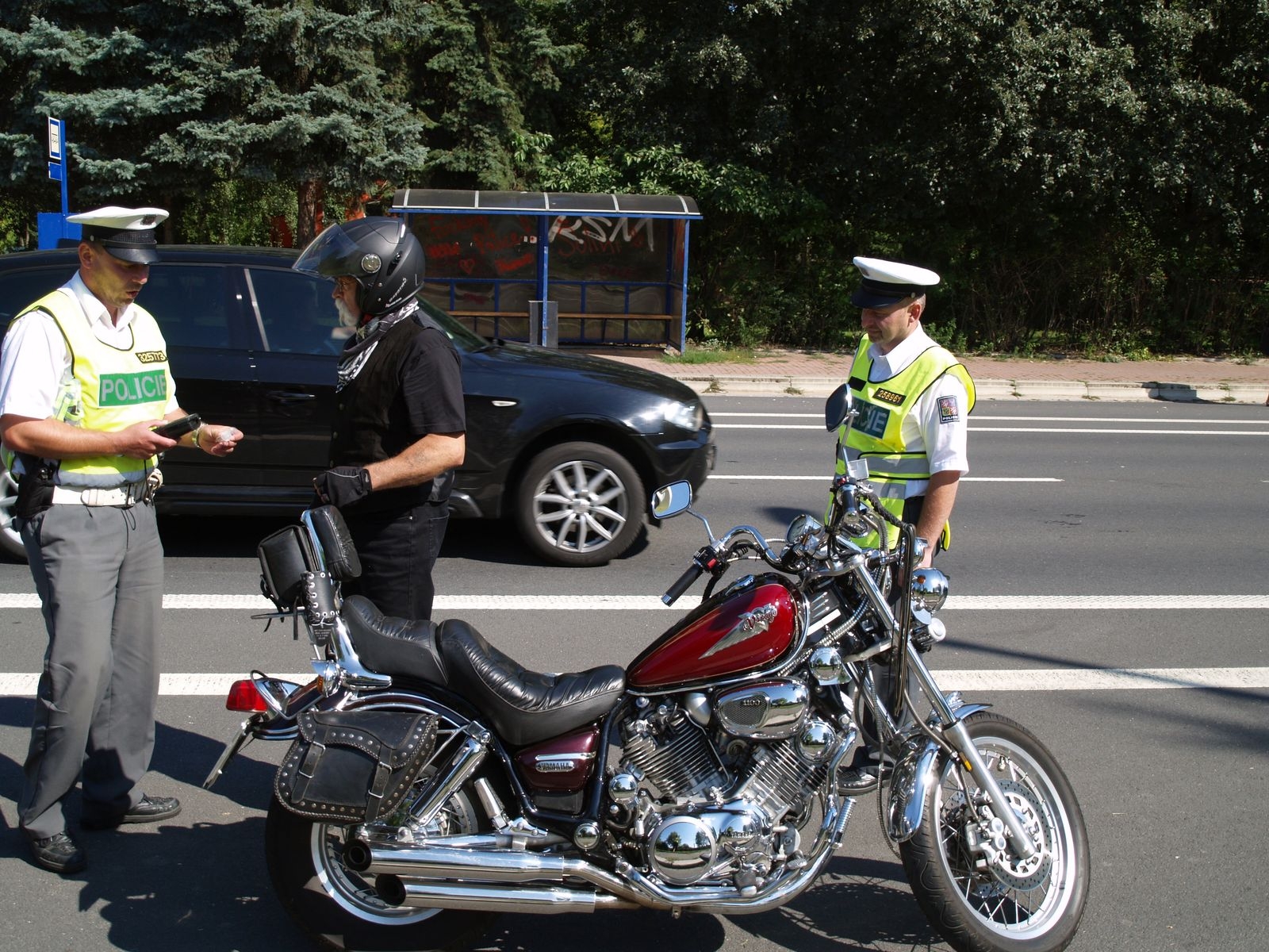 Policisté v Šumperku kontrolovali motorkáře zdroj foto: PČR