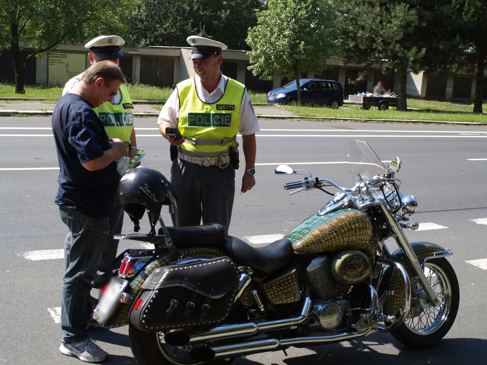 Policisté v Šumperku kontrolovali motorkáře zdroj foto: PČR