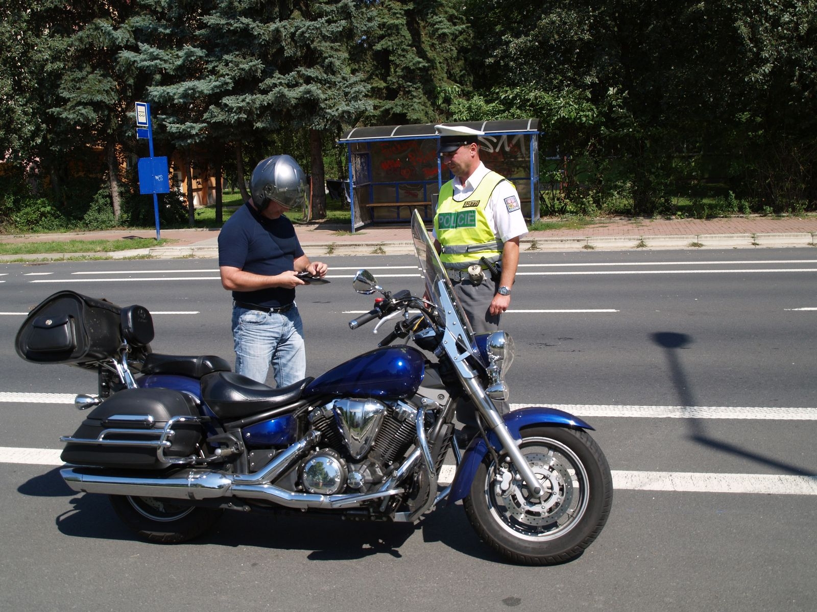 Policisté v Šumperku kontrolovali motorkáře zdroj foto: PČR