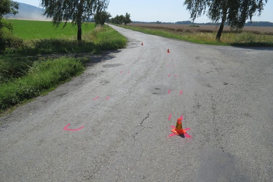 DN mezi obcemi Haukvice a Dlouhá Loučka zdroj foto: PČR