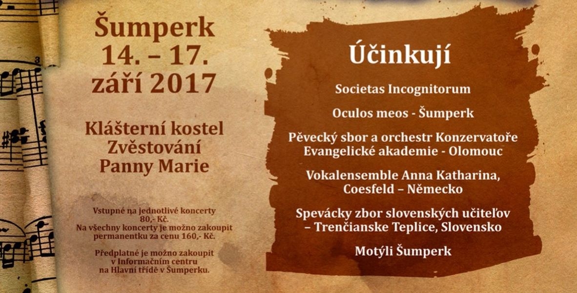 XIII. Mezinárodní festival duchovní vokální hudby - pozvánka zdroj: J. Jirgl