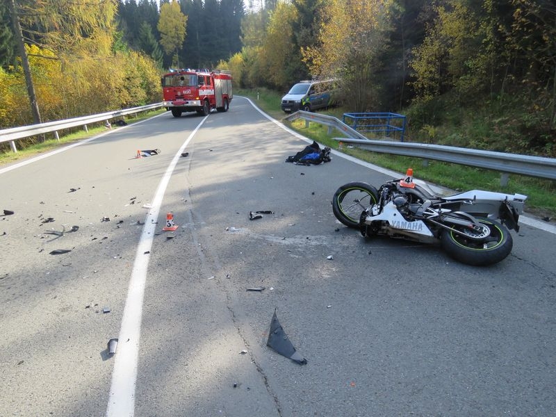 DN v úseku mezi Skřítkem a obcí Klepáčov zdroj foto: PČR