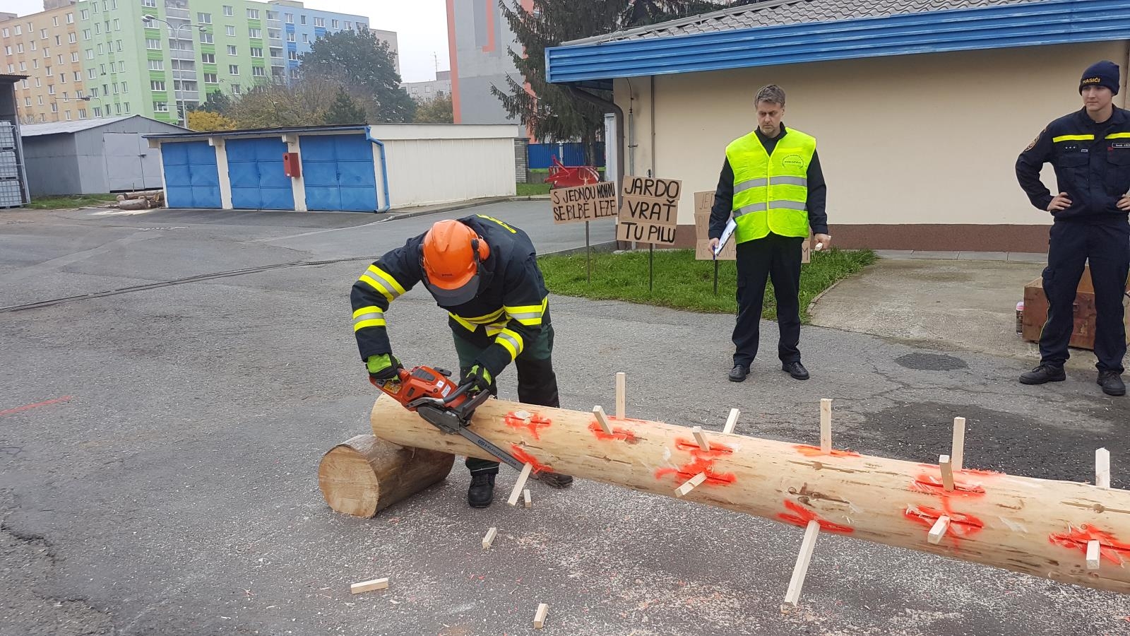 soutěž Hanácké pilař zdroj foto: HZS Olk