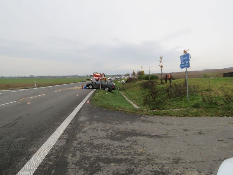 DN v blízkosti obchvatu u obce Zvole zdroj foto: PČR