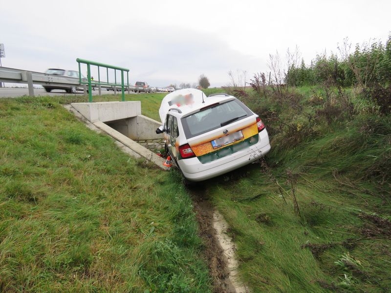 DN v blízkosti obchvatu u obce Zvole zdroj foto: PČR