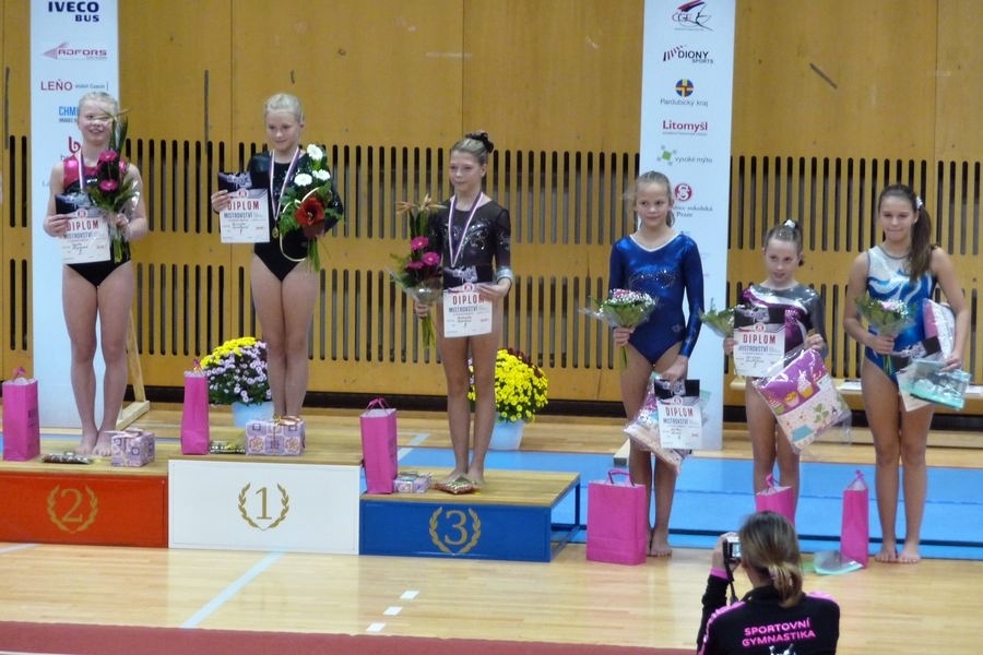 Litomyšl - MČR jednotlivkyň ve sportovní gymnastice žen zdroj foto: oddíl SG TJ Šumperk