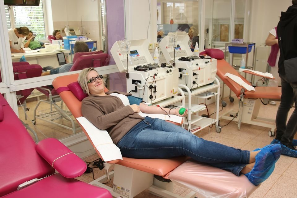 akce - Daruj krev - zachráníš život zdroj foto: PČR